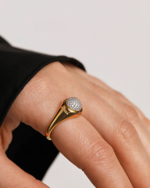 PAVÉ MOON RING